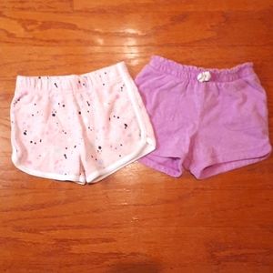 2 pair of toddler girls shorts. Size 4t & size 5t.